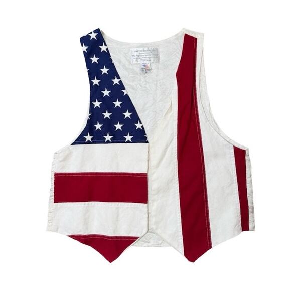 Limited Edition Other - Vintage Limited Edition Mens American Flag Vest Patriotic Red White Blue Size M